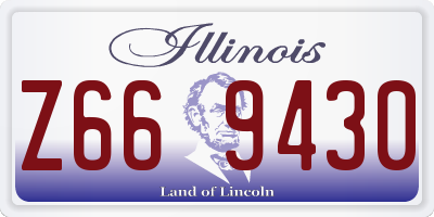 IL license plate Z669430
