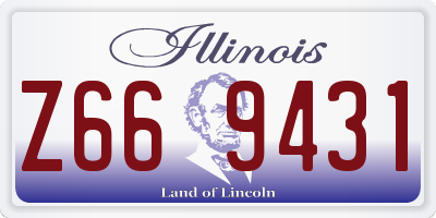 IL license plate Z669431