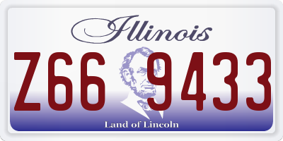 IL license plate Z669433