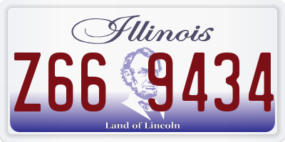 IL license plate Z669434