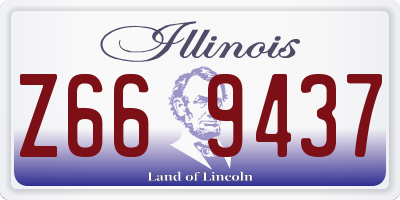 IL license plate Z669437