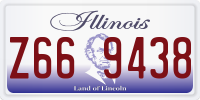 IL license plate Z669438