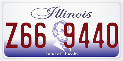 IL license plate Z669440