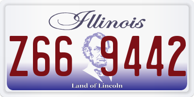 IL license plate Z669442