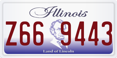 IL license plate Z669443