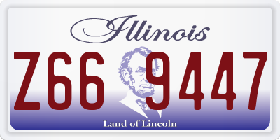 IL license plate Z669447
