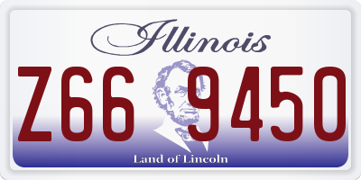 IL license plate Z669450