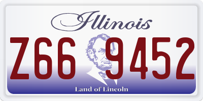 IL license plate Z669452