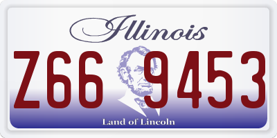 IL license plate Z669453