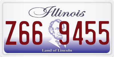 IL license plate Z669455