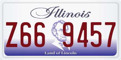 IL license plate Z669457