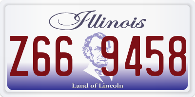 IL license plate Z669458
