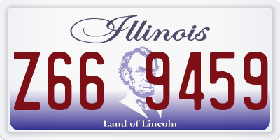 IL license plate Z669459