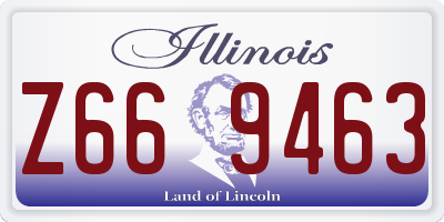 IL license plate Z669463