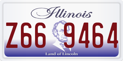 IL license plate Z669464