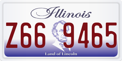 IL license plate Z669465