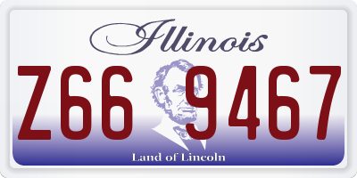 IL license plate Z669467