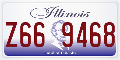 IL license plate Z669468