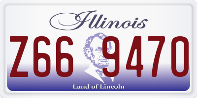 IL license plate Z669470