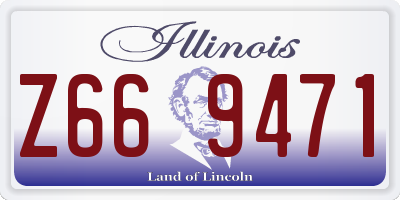 IL license plate Z669471