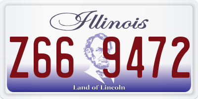 IL license plate Z669472