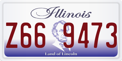 IL license plate Z669473