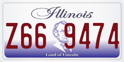 IL license plate Z669474