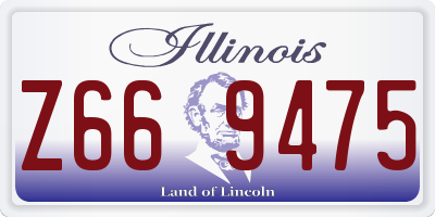 IL license plate Z669475