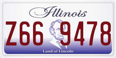 IL license plate Z669478