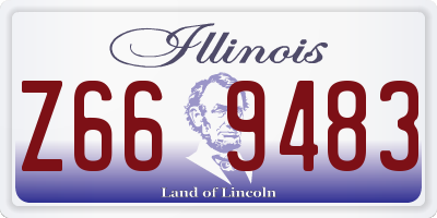 IL license plate Z669483