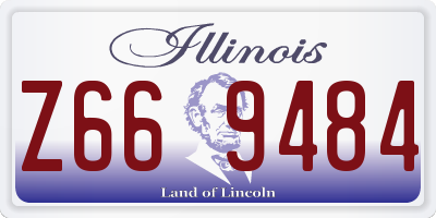 IL license plate Z669484