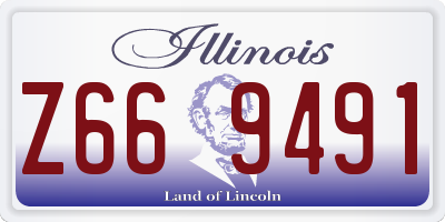 IL license plate Z669491