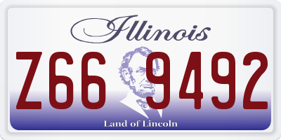 IL license plate Z669492