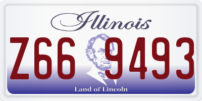 IL license plate Z669493