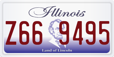 IL license plate Z669495