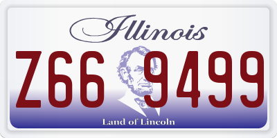 IL license plate Z669499