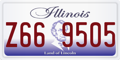 IL license plate Z669505