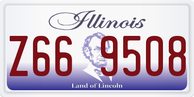 IL license plate Z669508