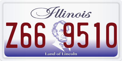 IL license plate Z669510