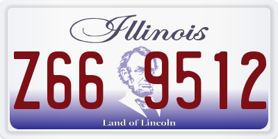 IL license plate Z669512