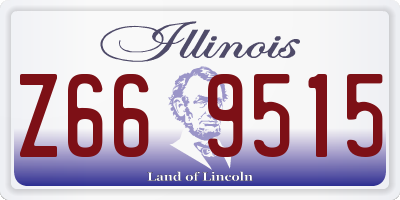 IL license plate Z669515