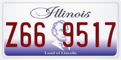 IL license plate Z669517