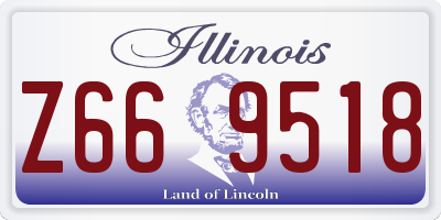 IL license plate Z669518