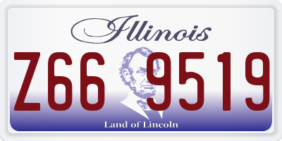 IL license plate Z669519