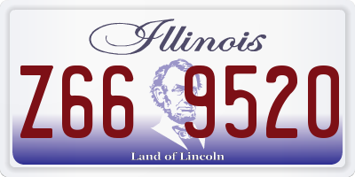 IL license plate Z669520