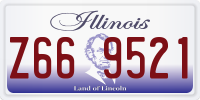 IL license plate Z669521