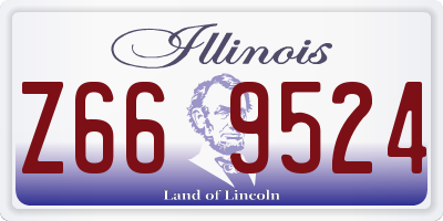 IL license plate Z669524