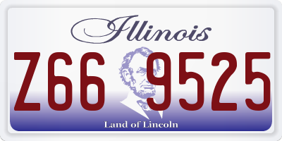 IL license plate Z669525