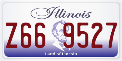 IL license plate Z669527