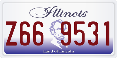 IL license plate Z669531